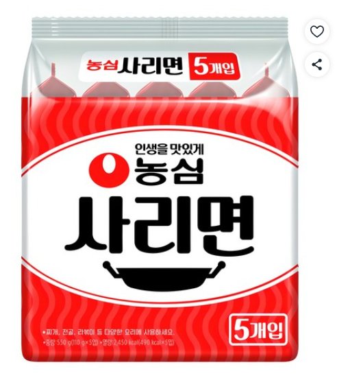 [쿠팡] 농심 사리면 110g, 5개(1팩) () (무료)