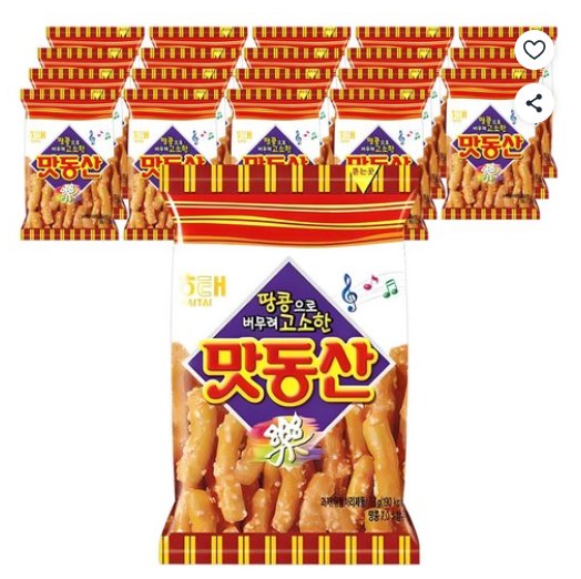 [쿠팡] 해태제과 맛동산, 38g, 20개