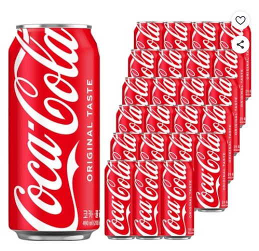 [쿠팡] 코카콜라 오리지널, 490ml, 24개