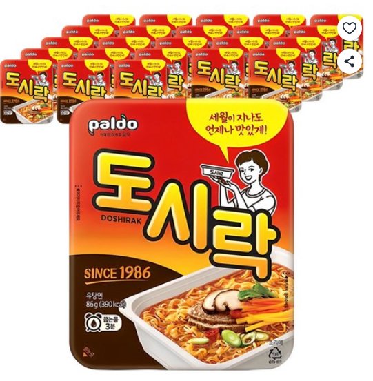 [쿠팡] 팔도도시락 컵라면 86g, 24개
